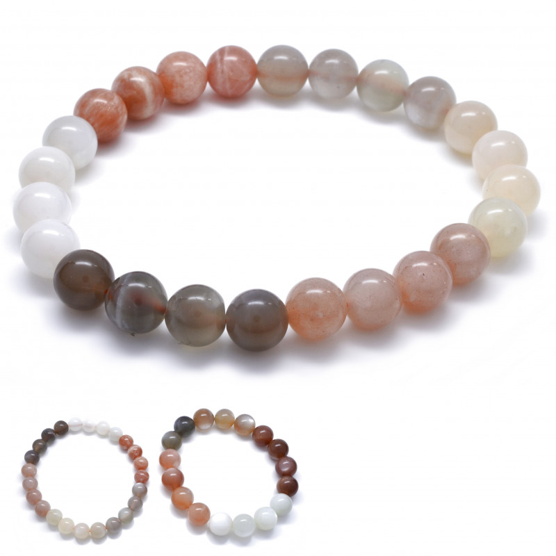 Náramek sluneční a měsíční kámen